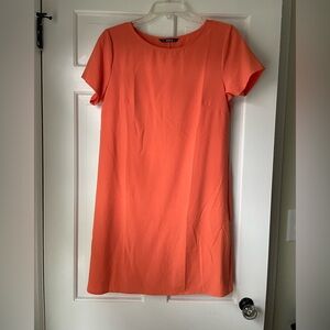 SHEIN Vibrant Orange Short Sleeve Midi Dress. Size S.